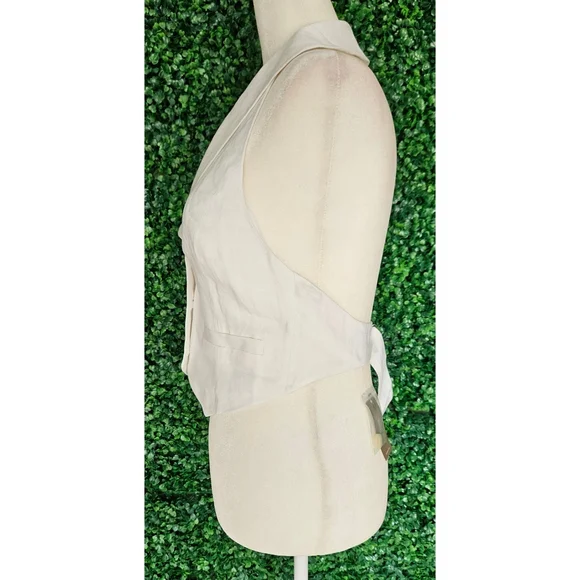 J.Crew Open-back vest in linen-cupro blend - Picture 10 of 16